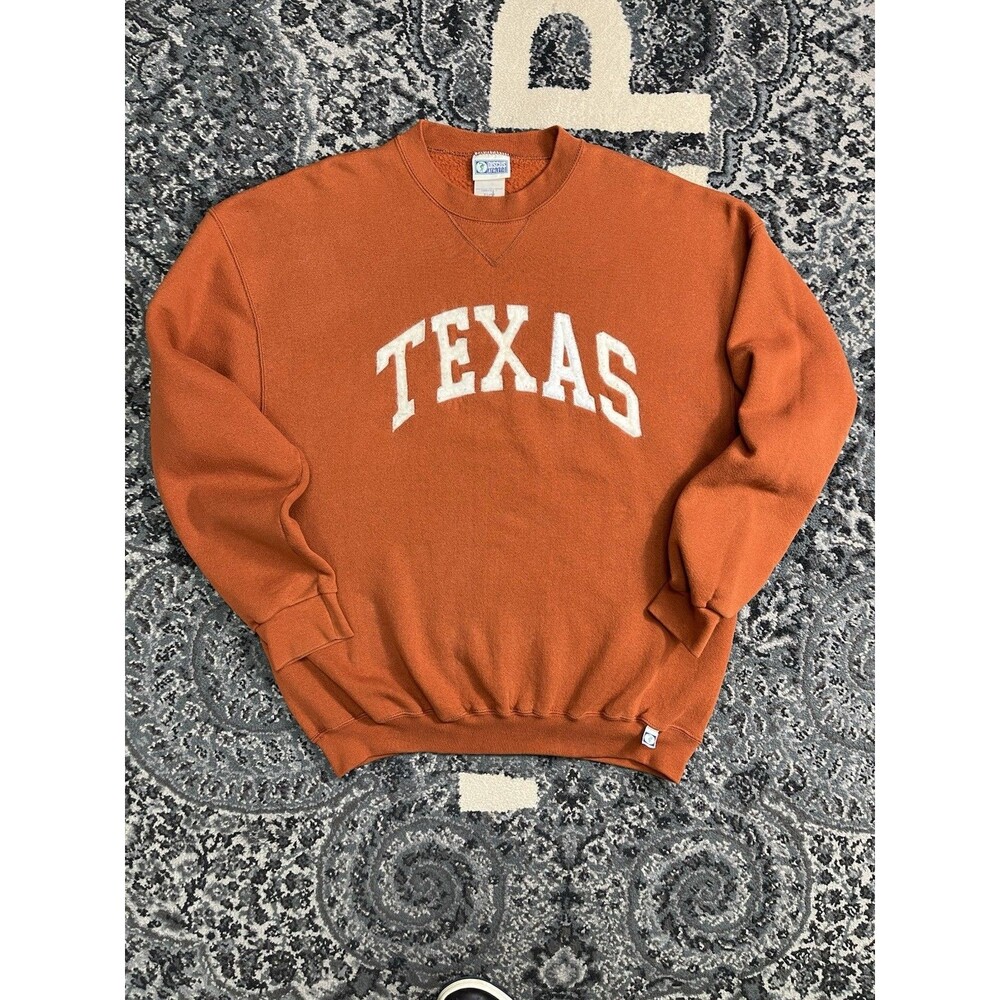 Vintage Discus Athletic University Of Texas Sweatshirt Size XL Burnt Orange USA